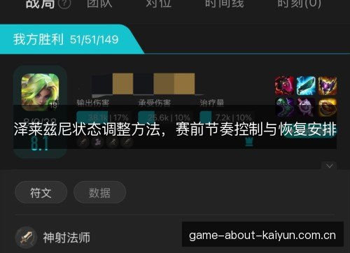 泽莱兹尼状态调整方法,赛前节奏控制与恢复安排 泽莱兹尼状态调整方法,赛前节奏控制与恢复安排